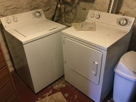 washer and electric dryer