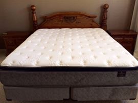 Sherwood Bedding Cal-King Pillowtop Genesis "Victoria" Mattress/Springs