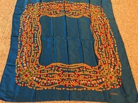 Chanel Silk Scarf 33x34