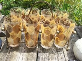 MCM glasses with caddy