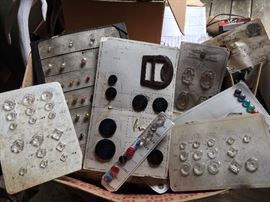 Old button samples - whole box full