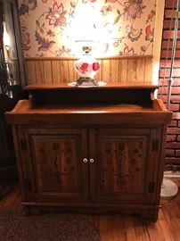 Dry sink and gone with the wind lamp