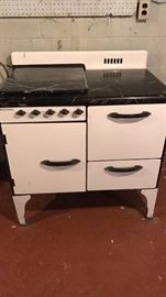 Vintage enamel stove / oven