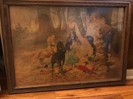 Dog print - dated 1894