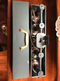 Old flood lights for movie camera.