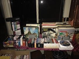 Hundreds of DVD's and music