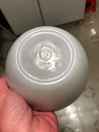 Federal milk glass bowls
