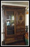 Unusual Antique Oak cabinet