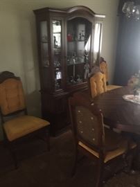 dining room set and hutch