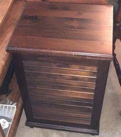 Vintage wood storage cab