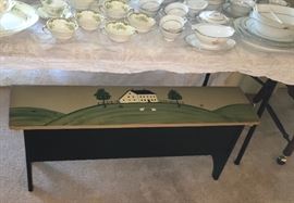 GREAT FARM SCENE LONG BENCH