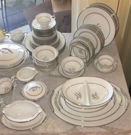 MORE FINE NORITAKE PLATINUM EDGE CHINA SET