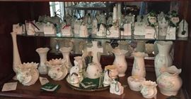 FINE COLLECTION OF BELLEEK IRISH BONE CHINA