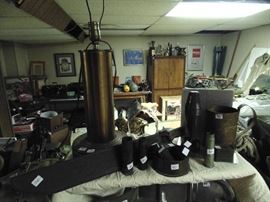 Artillary shell lamp, trench art