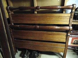 Oak headboard and footboard