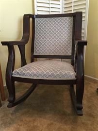 There are two pieces - the rocker and arm chair. both in very good to excellent condition. 