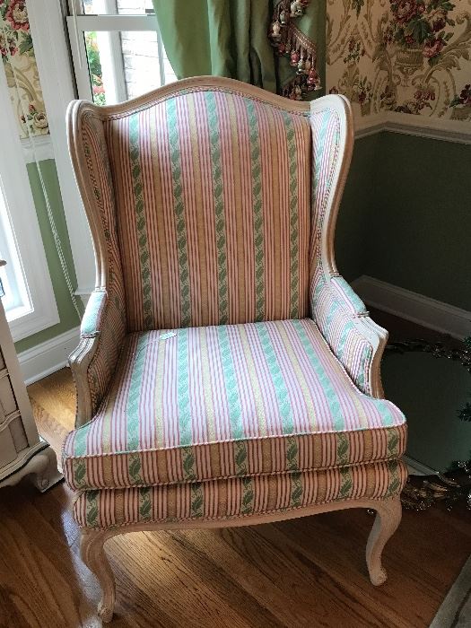 Pair of gorgeous wing-back chairs 