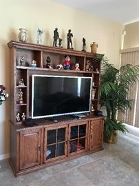 Entertainment Center   82 H x 73.5 W x 20.5 Tv not being sold, sorry 