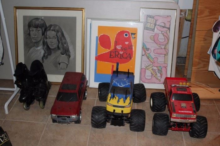 Toy Trucks and Art