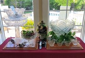 Pressed Glass Serving Pieces