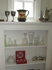 Baccarat decanter, Crystal, Silverplate,China