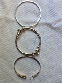 silver braclets