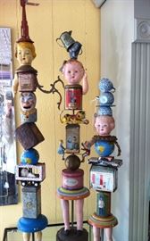 Rare & Highly Desirable Bill Finks original signed sculptures & candlesticks, rarely seen on secondary market!!