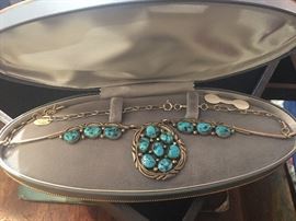 Custom made sterling silver and jade, very large heavy piece, beautiful necklace!!!