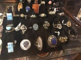 More vintage sterling silver rings
