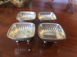 Rare Tiffany & Co miniature Sterling silver nut dishes!!!