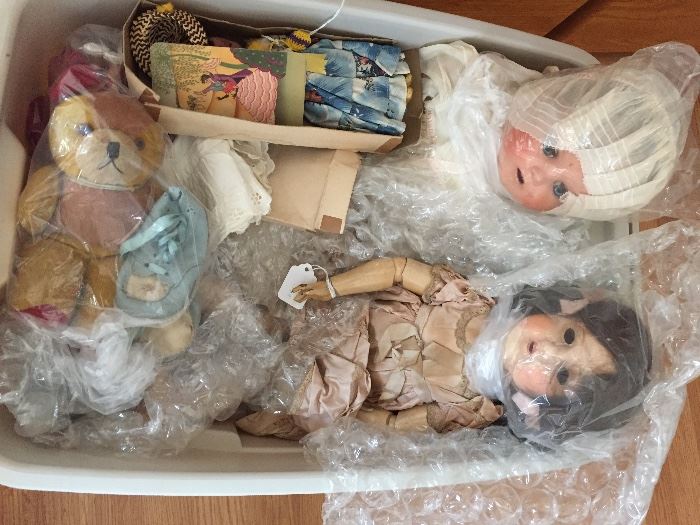Antique dolls, clothes, collector dolls