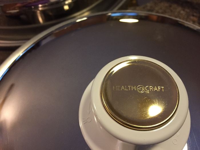 Set of Healthcraft stainless steel pots and pans.  Super nice heavy duty.
