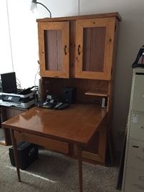 Pine desk cabinet/table  There are two