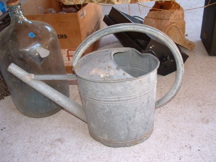 large vintage watering can