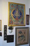 Gold Framed Thanka 31 X 21.5