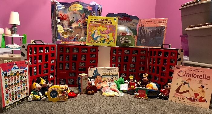 McDonalds Happy Meal Displays; Little Mermaid, Mickey's Birthday Land, 101 Dalmatians and more. Disney Beanies, Toys, Vinyl Albums. Many many more!