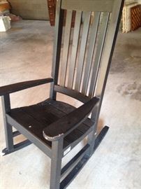 Black rocking chair