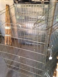 One of two dog pens