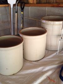 Vintage crocks