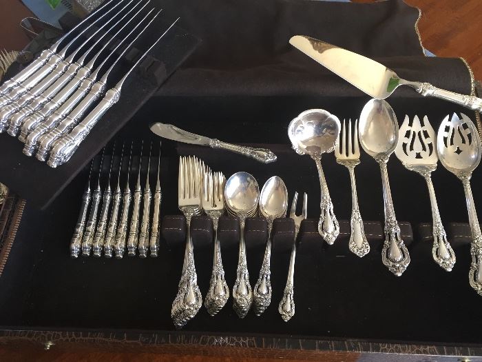 Beautiful set of  sterling Lunt Eloquence for sale