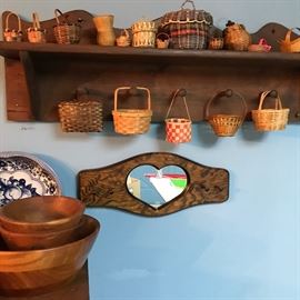 Baskets. Many different sizes and styles.