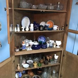 The kitchen corner cupboard. Loaded with goodies and ready for your home.
