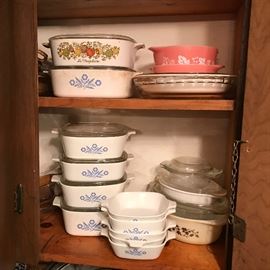 Corning ware from so many different time periods.