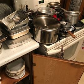 Bakeware. Stainless steel. Pots and pans. Pie plates and so much more.