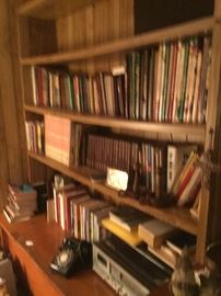 Books galore. Loads of cook books and history as well as travel and religion.