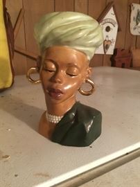 This vintage beauty is a very different  head vase
