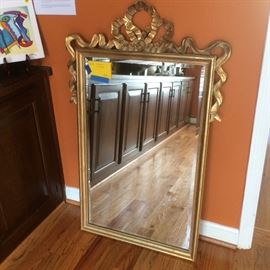 ornate gold framed wall mirror 