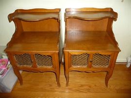 2 WOOD ENDTABLES