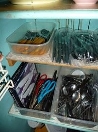 SCISSORS, FLATWARE SETS