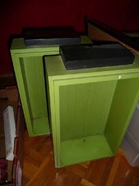 2 WOOD DECOR WALL BOXES